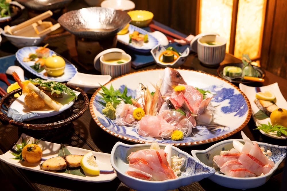 地魚皿盛り＆金目鯛のしゃぶしゃぶ
